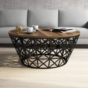 Konferenčný stolík Stil Metal Ferforje - Walnut