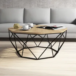 Hanah Home Konferenčný stolík Diamond 90 cm dub