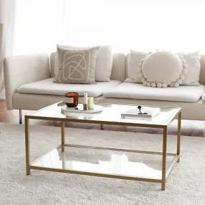 Hanah Home Konferenčný stolík Astro zlatý