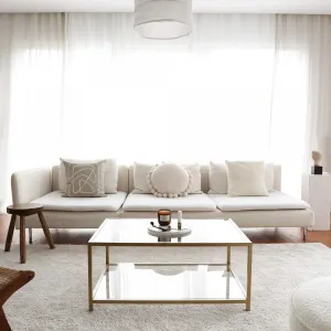 Hanah Home Konferenčný stolík Astro zlatý