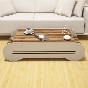 Konferenčný stolík Cool - Walnut, Cream