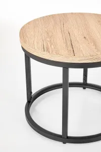 Odkladací stolík 2 ks OREO Halmar Dub san remo