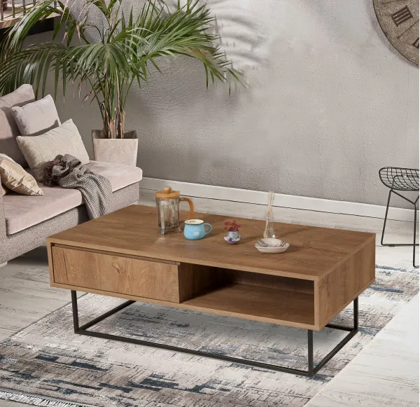 Hanah Home Konferenčný stolík Dale orech