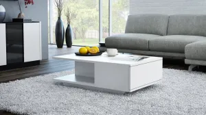 TP Living Konferenčný stolík Denver biely matný