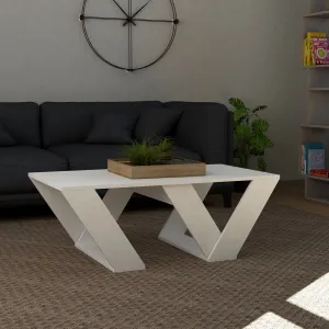 Hanah Home Konferenčný stolík Pipra 110 cm biely