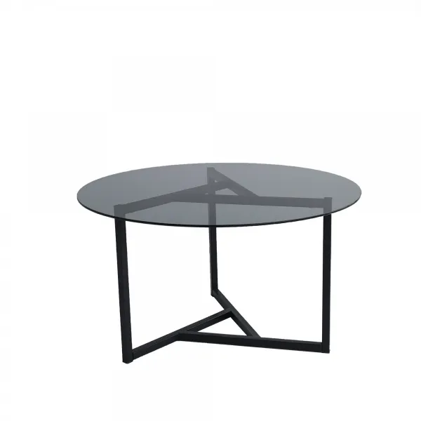 Hanah Home Konferenčný stolík Sloan 75 cm čierny