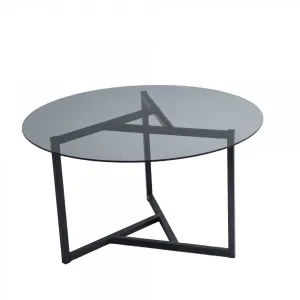Hanah Home Konferenčný stolík Sloan 75 cm čierny