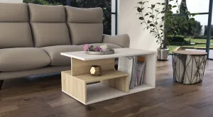 TP Living Konferenčný stolík PRIMA dub sonoma/biely