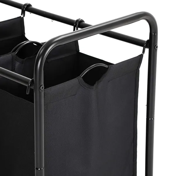 SONGMICS Kôš na bielizeň LEE 3x44 L čierny