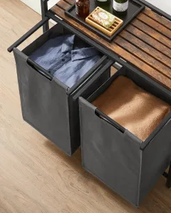 SONGMICS Kôš na bielizeň Vasagle Ovules sivý