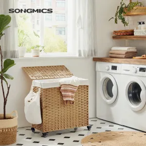 SONGMICS Koš na prádlo Laun 140 l hnědý