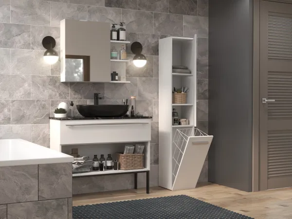 TP Living Kúpeľňová skrinka NEL IV biely lesk