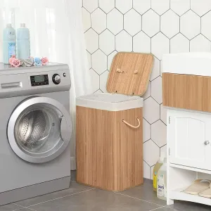 SONGMICS Kôš na bielizeň OLI 72 L prírodný