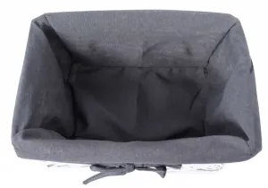 Prútený kôš 30x20x15 cm - biely a sivý