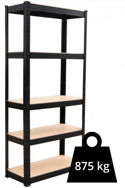 TP Living Regál Belt 180 cm čierny