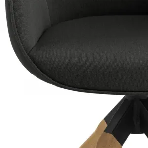Actona Kreslo Aura tmavosivá/hnedá