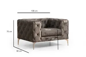 Kreslo Como Anthracite