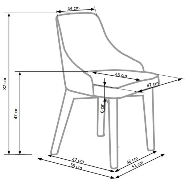 HALMAR Kreslo Soma dub sonoma/sivé