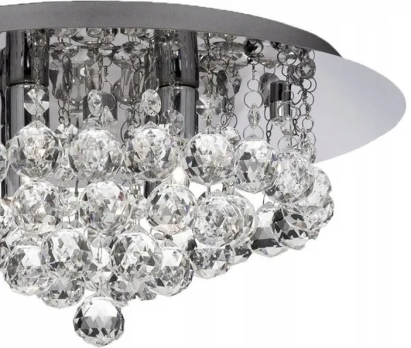 TooLight Krištáľové stropné svietidlo Glamour APP403-C strieborné
