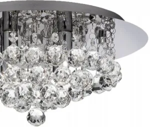 TooLight Krištáľové stropné svietidlo Glamour APP403-C strieborné