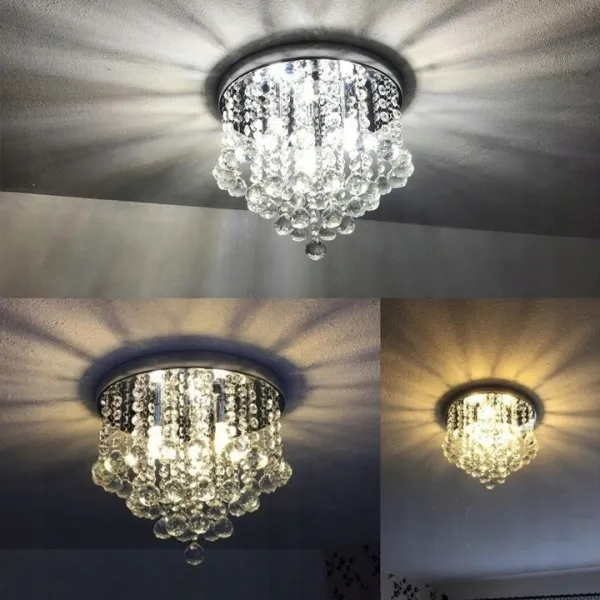 TooLight Krištáľové stropné svietidlo Glamour 392179 strieborné