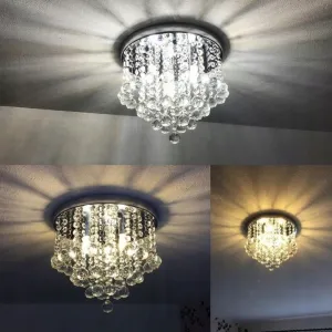 TooLight Krištáľové stropné svietidlo Glamour 392179 strieborné