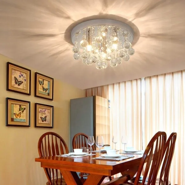 TooLight Krištáľové stropné svietidlo Glamour 392179 strieborné