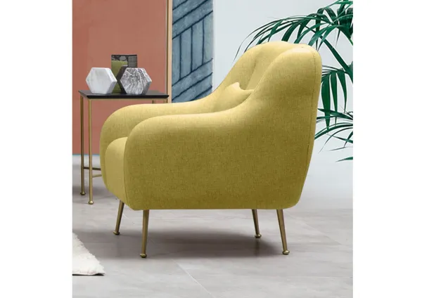 Kreslo ušiak Sevilla Armchair - Yellow