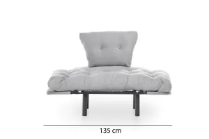 Kreslo ušiak Nitta Single - Grey