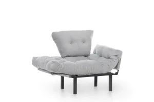 Kreslo ušiak Nitta Single - Grey