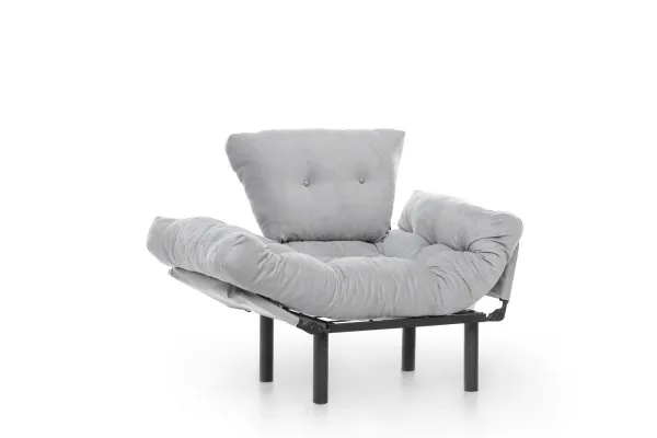 Kreslo ušiak Nitta Single - Grey