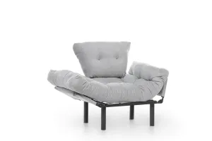 Kreslo ušiak Nitta Single - Grey