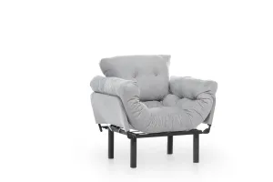 Kreslo ušiak Nitta Single - Grey