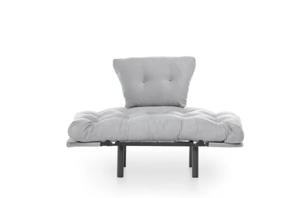 Kreslo ušiak Nitta Single - Grey