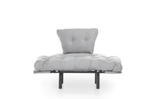 Kreslo ušiak Nitta Single - Grey