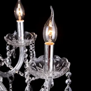 TooLight Krištáľová nástenná lampa 300759 strieborná
