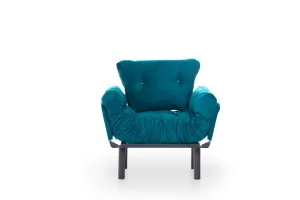 Kreslo ušiak Nitta Single - Petrol Green