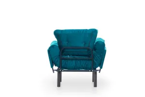 Kreslo ušiak Nitta Single - Petrol Green