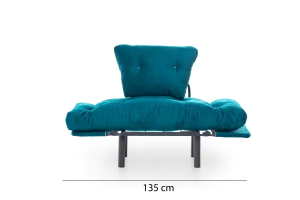 Kreslo ušiak Nitta Single - Petrol Green