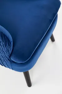 HALMAR Kreslo Revill tmavo modré