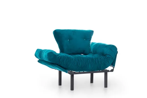 Kreslo ušiak Nitta Single - Petrol Green