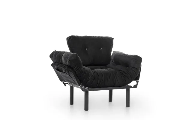 Kreslo ušiak Nitta Single - Black