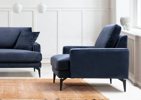 Kreslo Papira Navy Blue