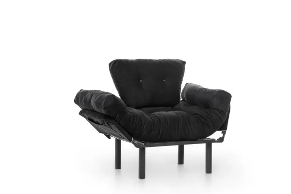 Kreslo ušiak Nitta Single - Black