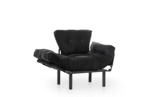 Kreslo ušiak Nitta Single - Black