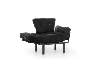 Kreslo ušiak Nitta Single - Black