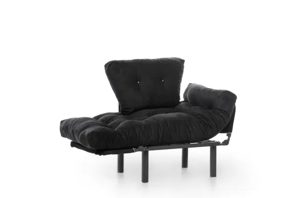 Kreslo ušiak Nitta Single - Black