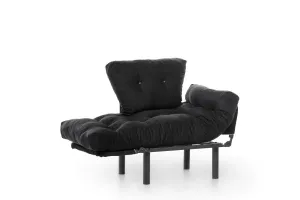 Kreslo ušiak Nitta Single - Black