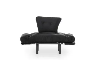 Kreslo ušiak Nitta Single - Black