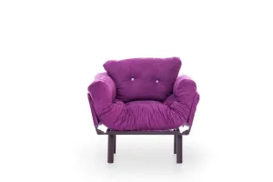 Hanah Home Křeslo Nitta Single fialové